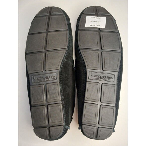 UGG Mens Sz 13 Tipton Loafers Indoor Outdoor Black Suede Comfort Slippers NIB main image 11